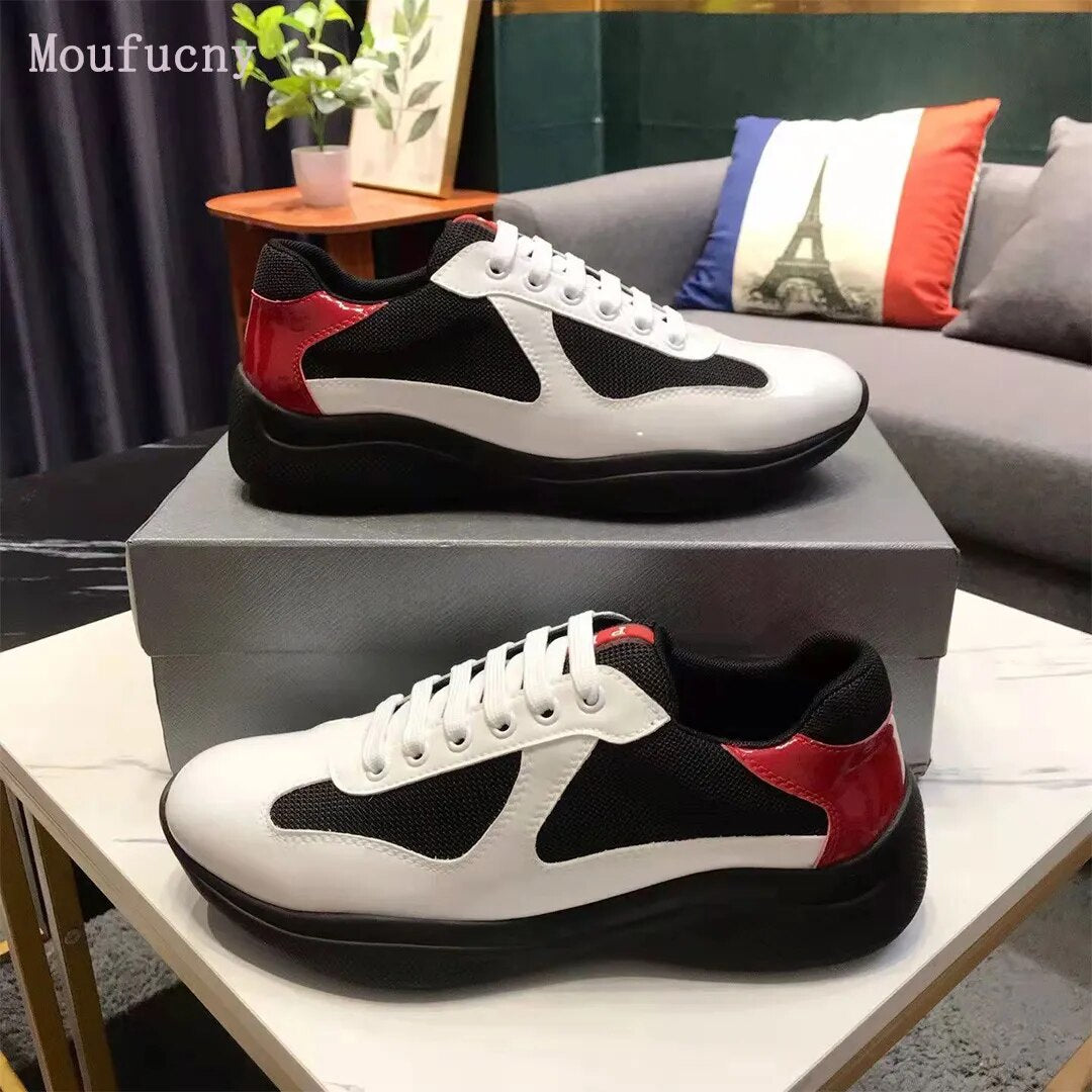 Leather Americas Cup sneakers