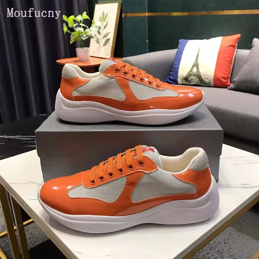 Leather Americas Cup sneakers