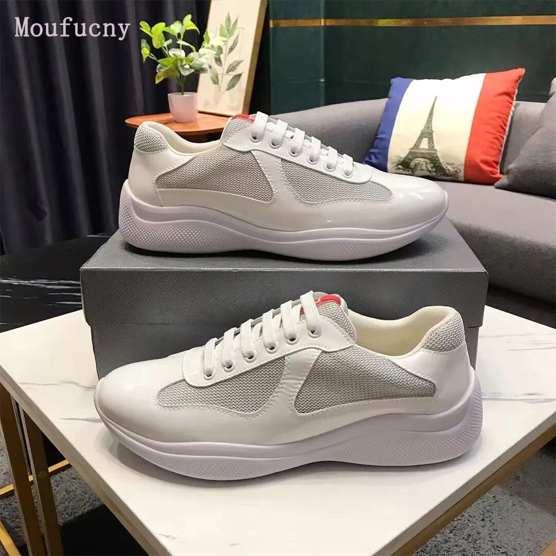 Leather Americas Cup sneakers