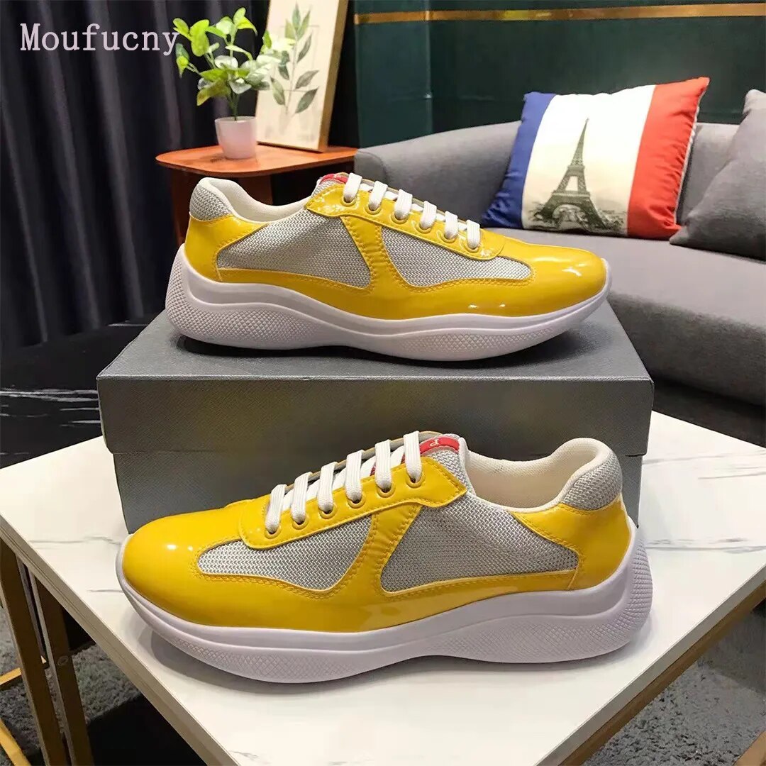 Leather Americas Cup sneakers