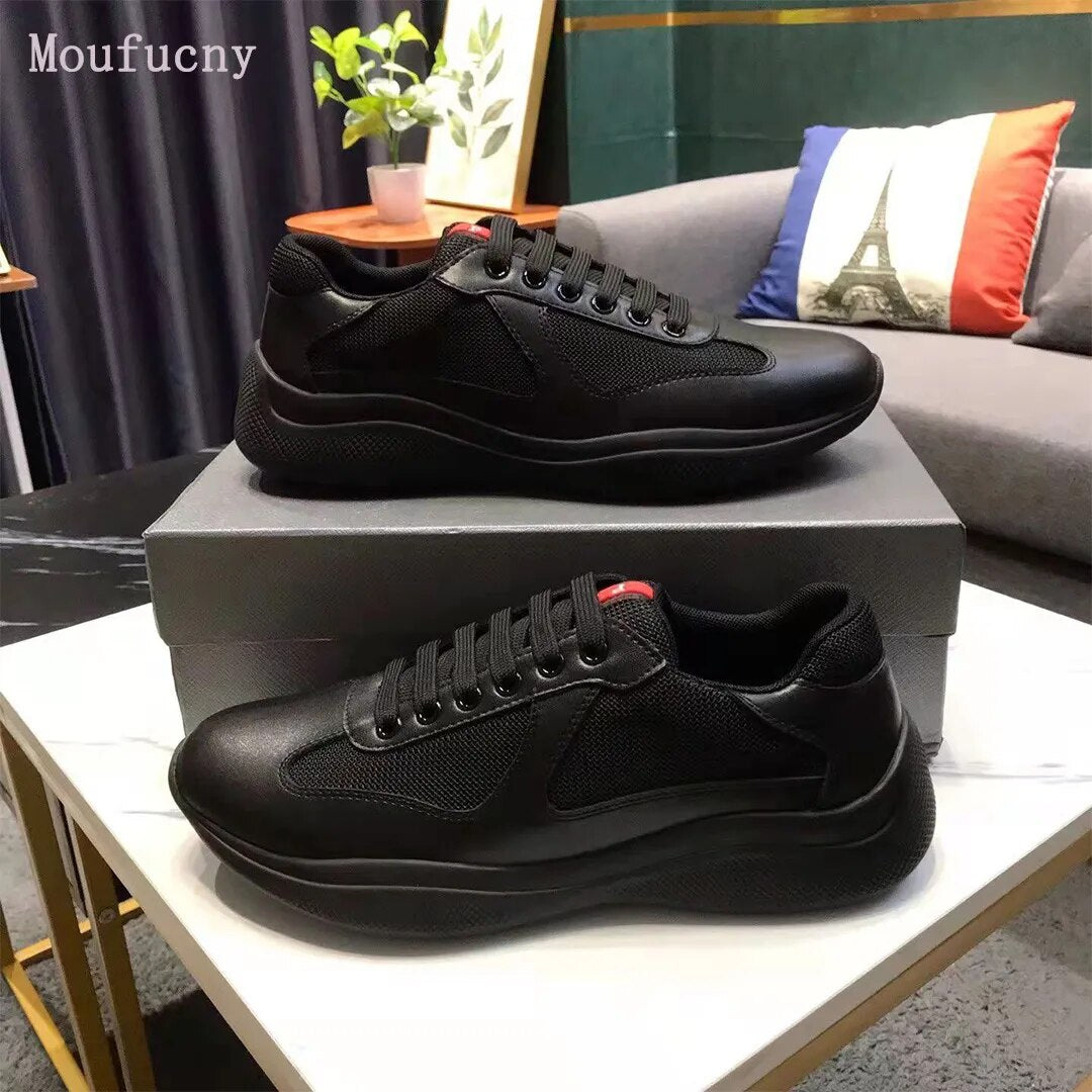 Leather Americas Cup sneakers