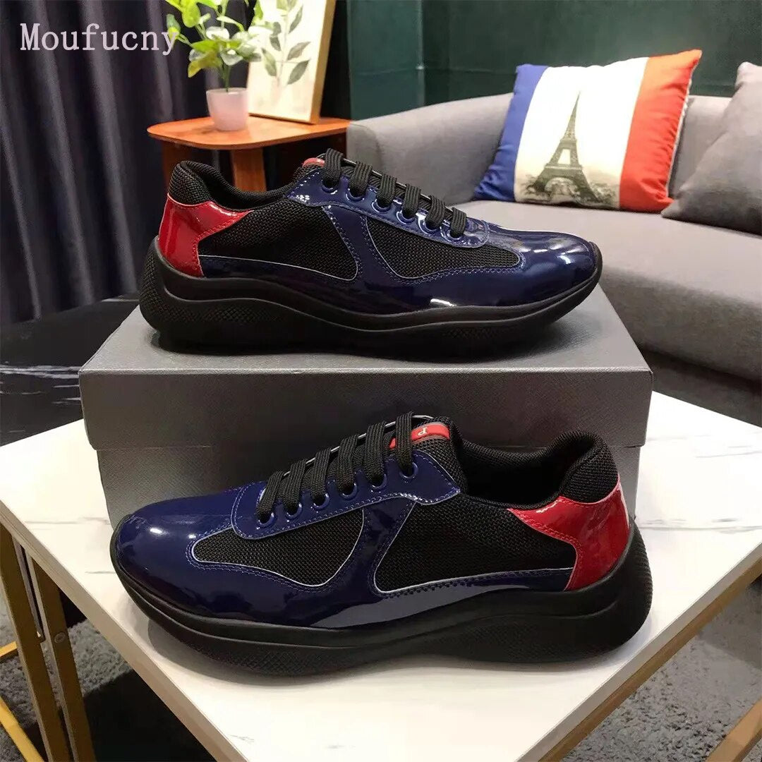 Leather Americas Cup sneakers