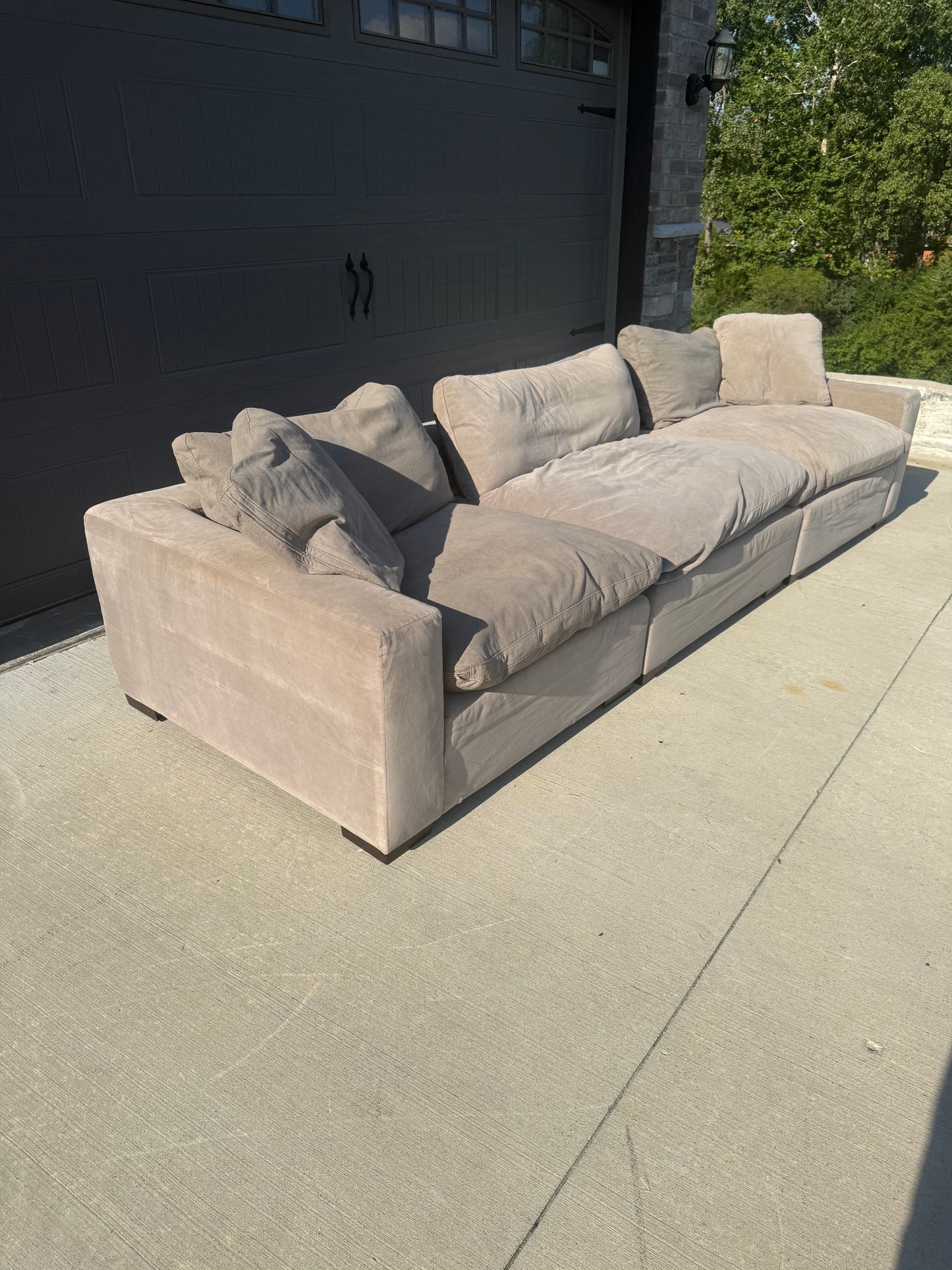 Large Dream Grey 3-piece modular sectional
