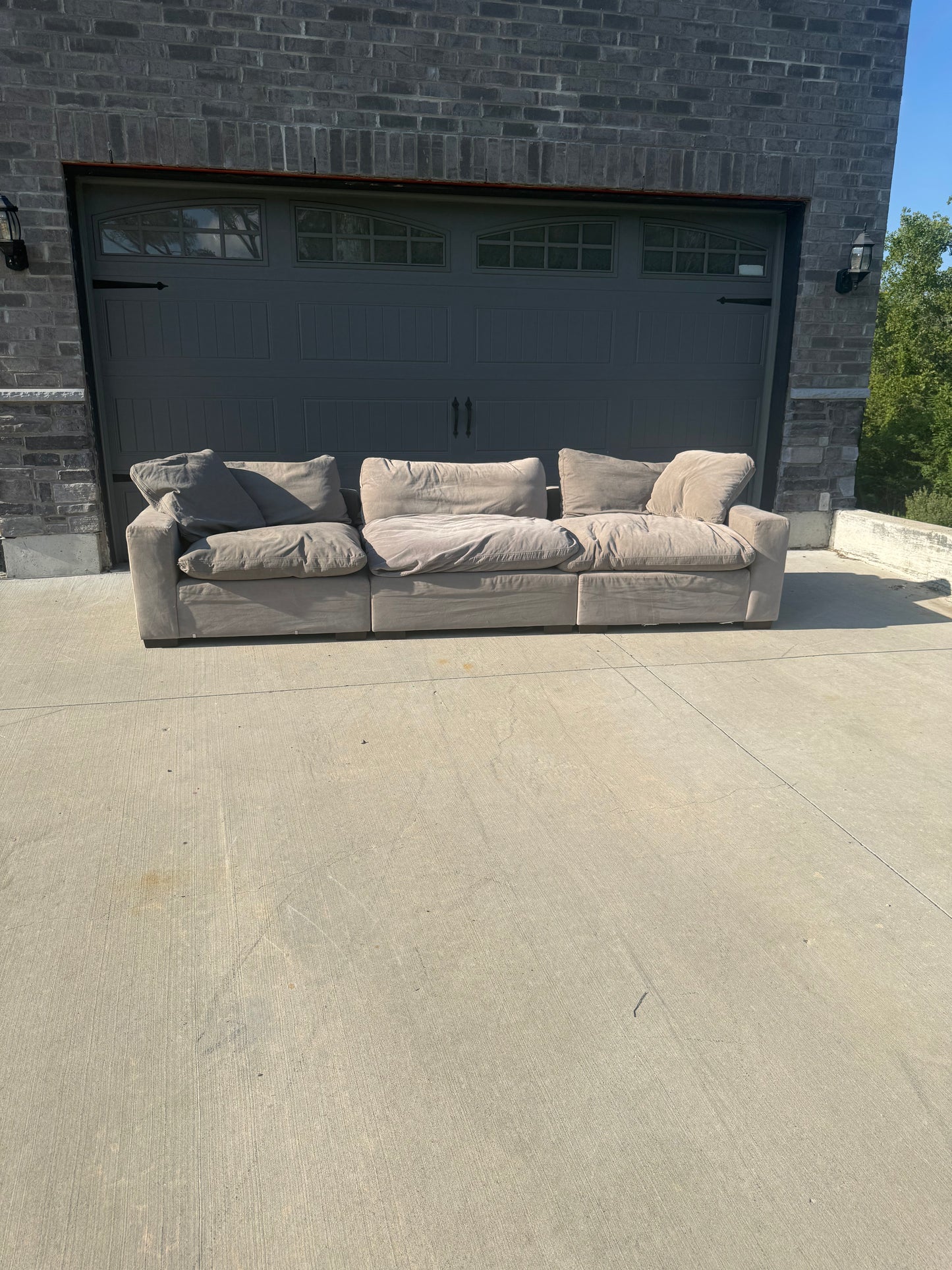 Large Dream Grey 3-piece modular sectional