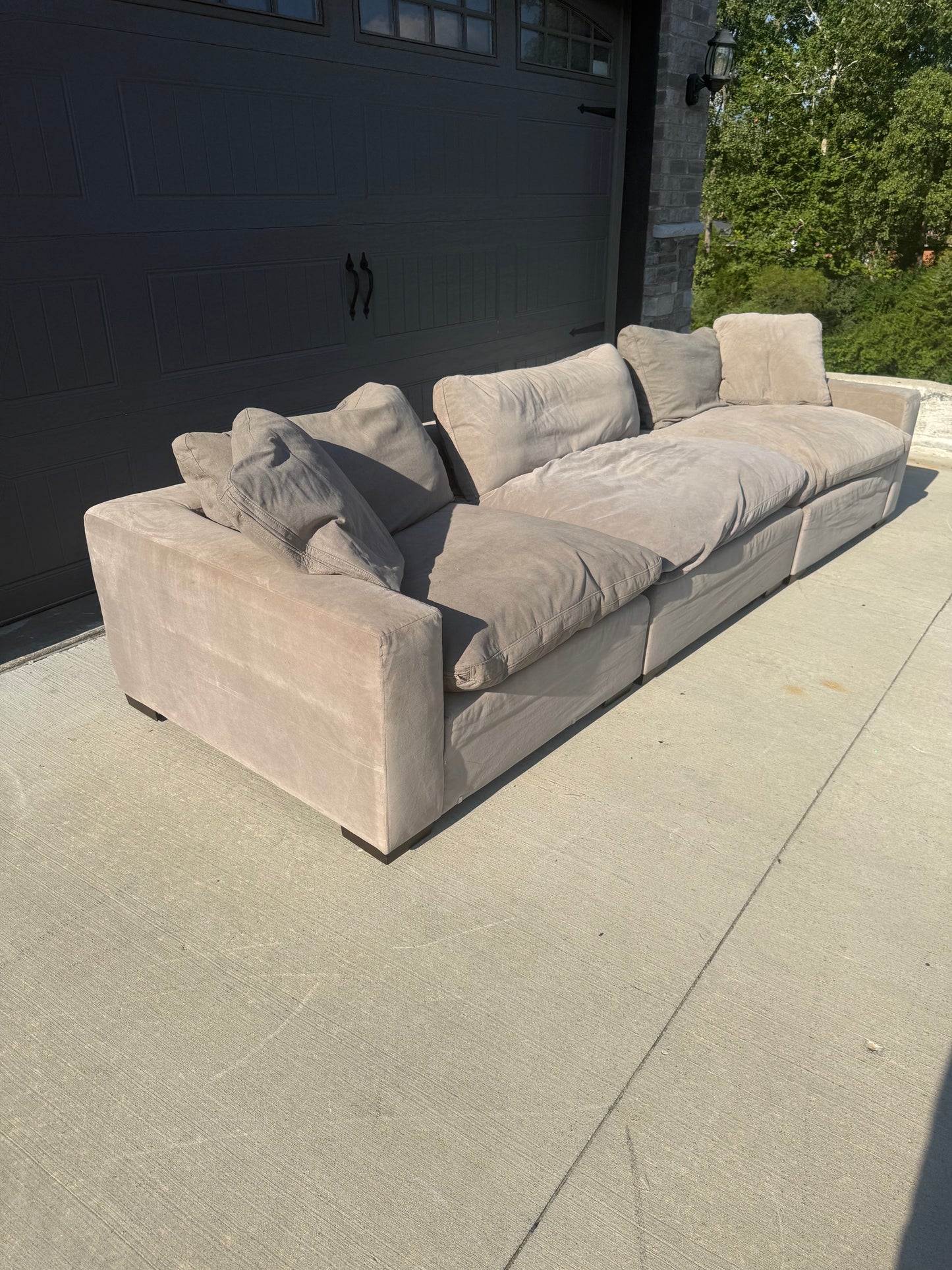 Large Dream Grey 3-piece modular sectional