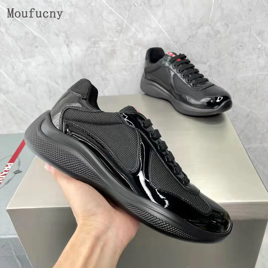 Leather Americas Cup sneakers